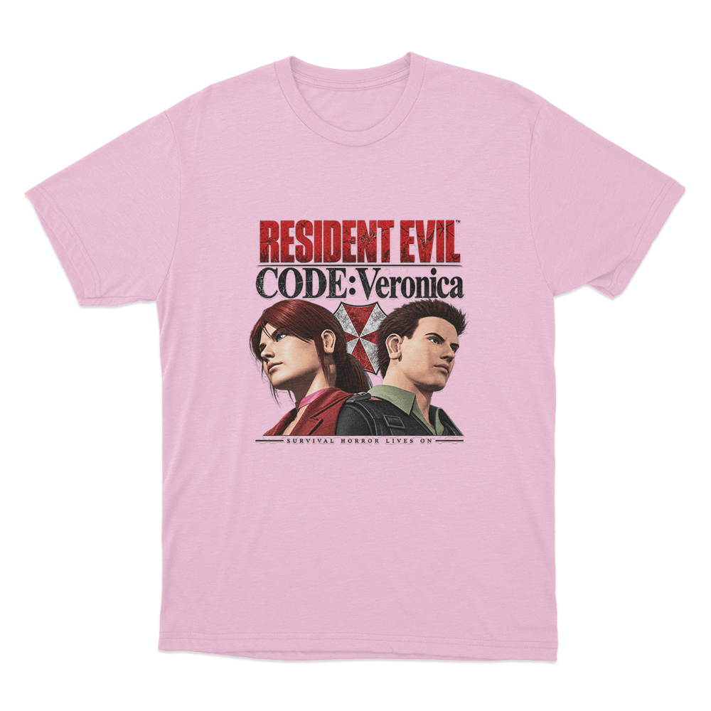 Code Veronica Claire And Chris Redfield Unisex T Shirt Pink Code Veronica Claire And Chris Redfield Unisex T Shirt Pink