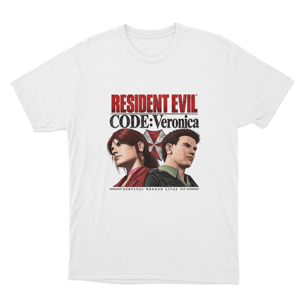 Code Veronica Claire And Chris Redfield Unisex T Shirt White Code Veronica Claire And Chris Redfield Unisex T Shirt White