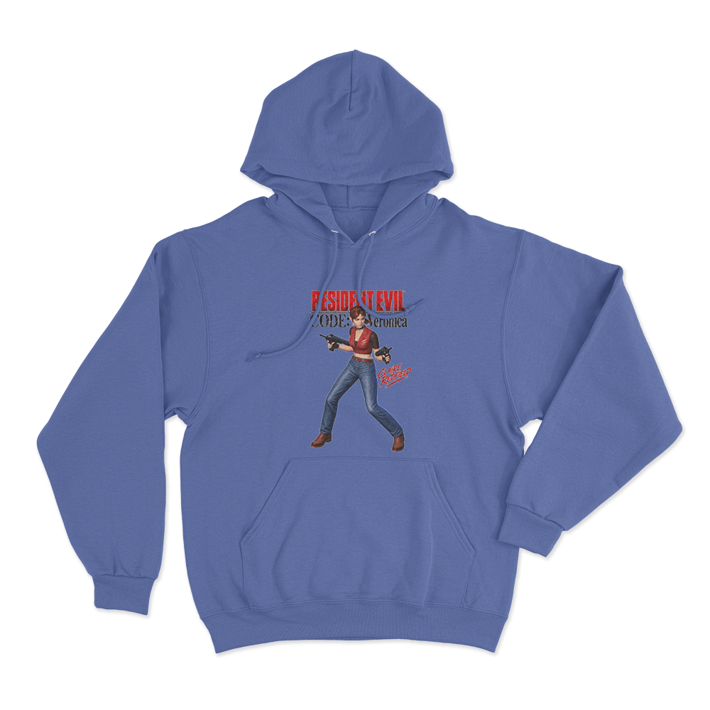 Code Veronica Claire Redfield Unisex Hoodie Blue Code Veronica Claire Redfield Unisex Hoodie Blue