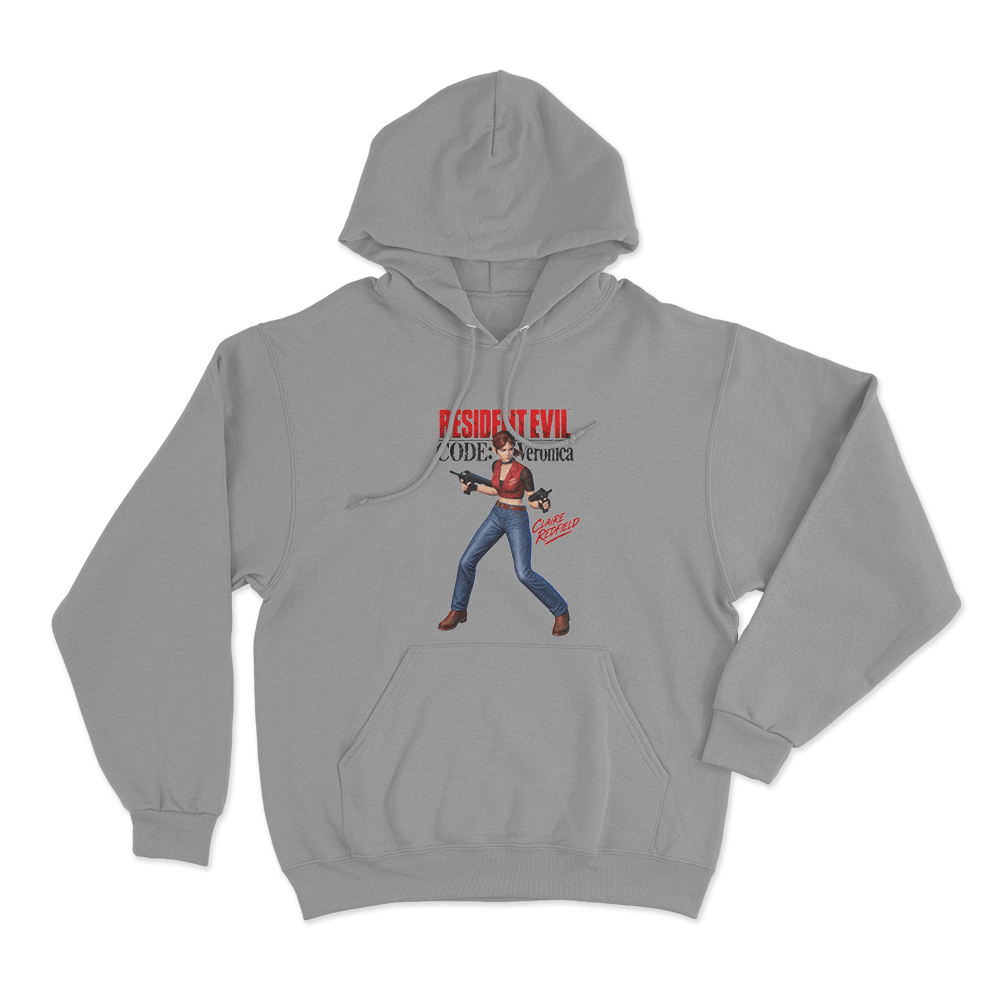 Code Veronica Claire Redfield Unisex Hoodie Grey Code Veronica Claire Redfield Unisex Hoodie Grey