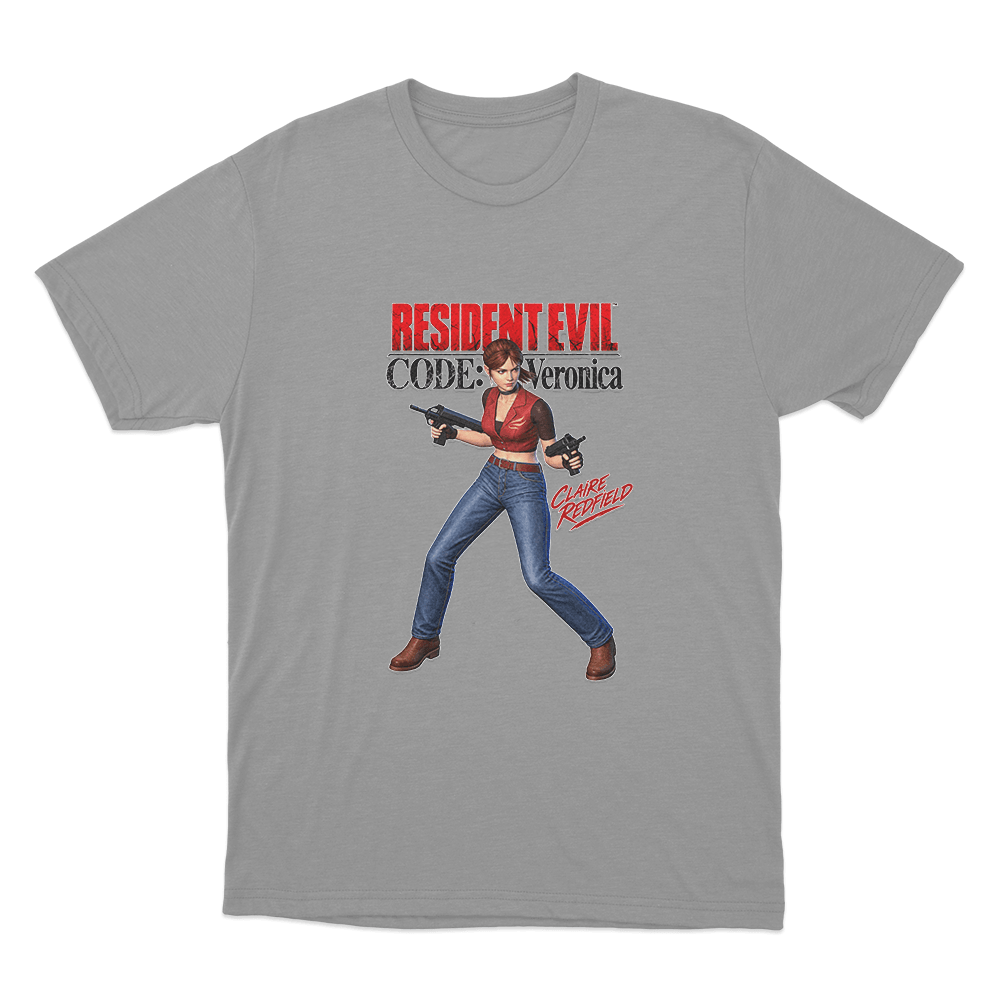 Code Veronica Claire Redfield Unisex T Shirt Grey Code Veronica Claire Redfield Unisex T Shirt Grey