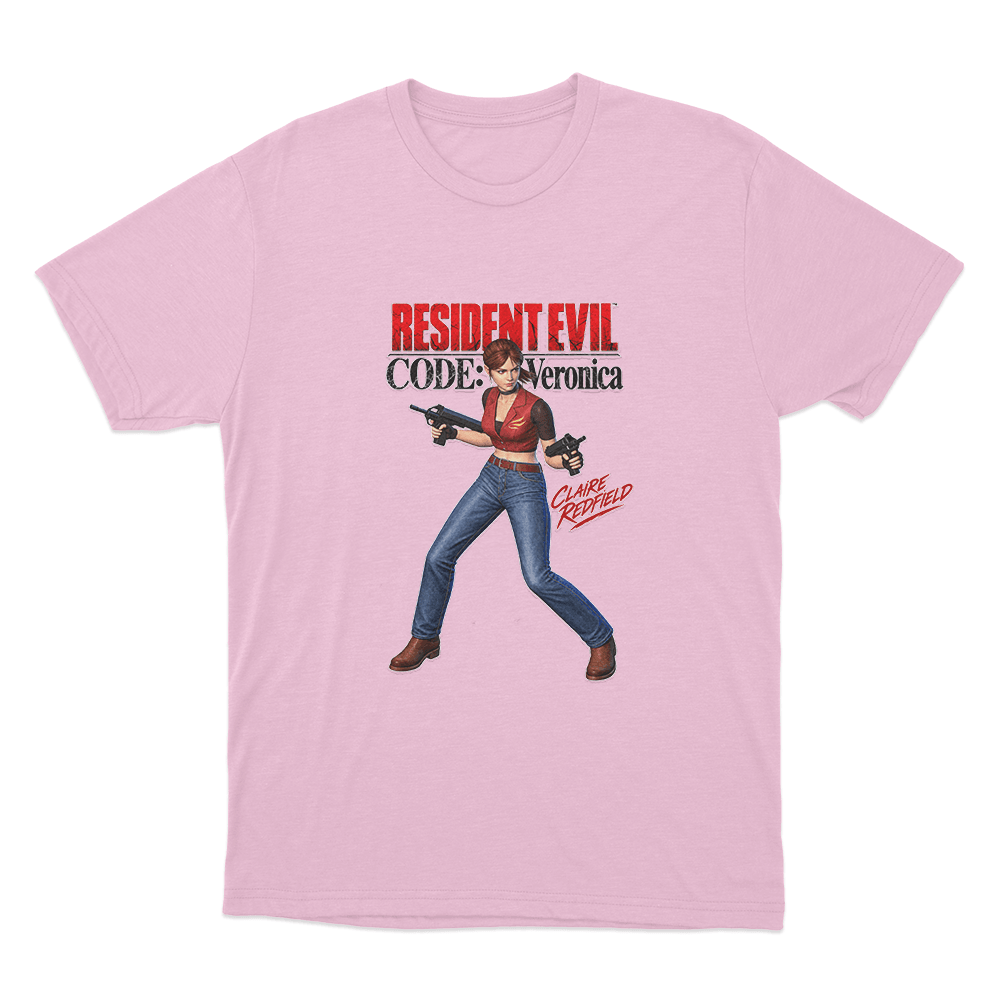 Code Veronica Claire Redfield Unisex T Shirt Pink Code Veronica Claire Redfield Unisex T Shirt Pink