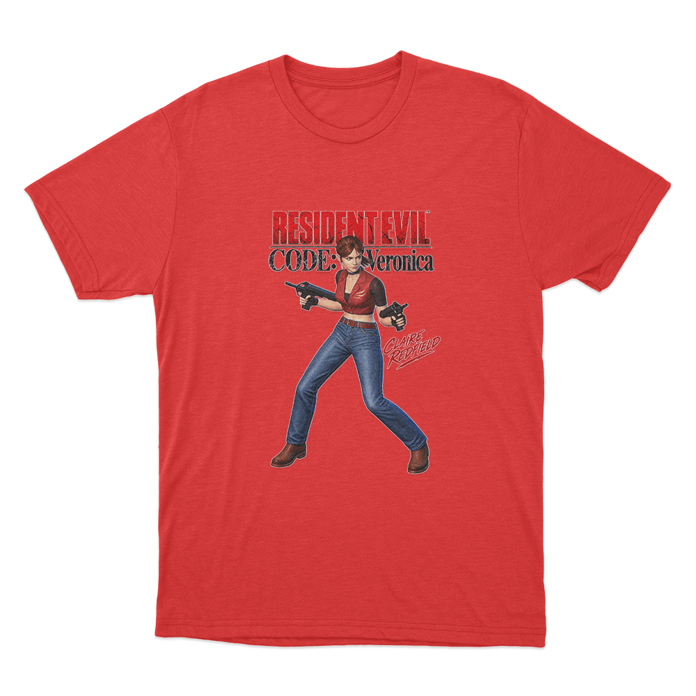 Code Veronica Claire Redfield Unisex T Shirt Red Code Veronica Claire Redfield Unisex T Shirt Red