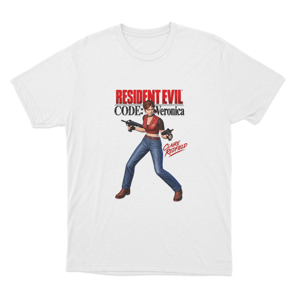 Code Veronica Claire Redfield Unisex T Shirt White Code Veronica Claire Redfield Unisex T Shirt White