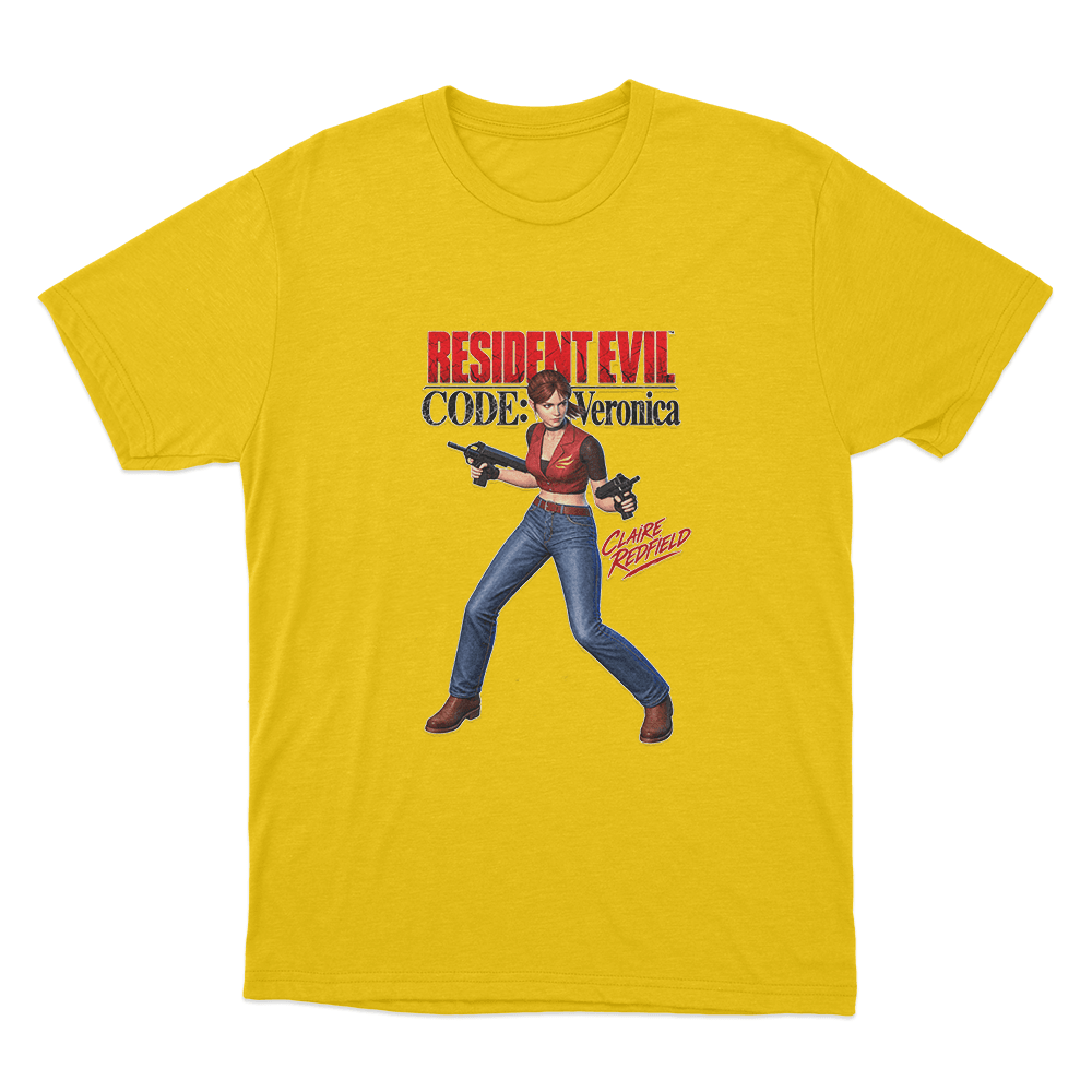 Code Veronica Claire Redfield Unisex T Shirt Yellow Code Veronica Claire Redfield Unisex T Shirt Yellow