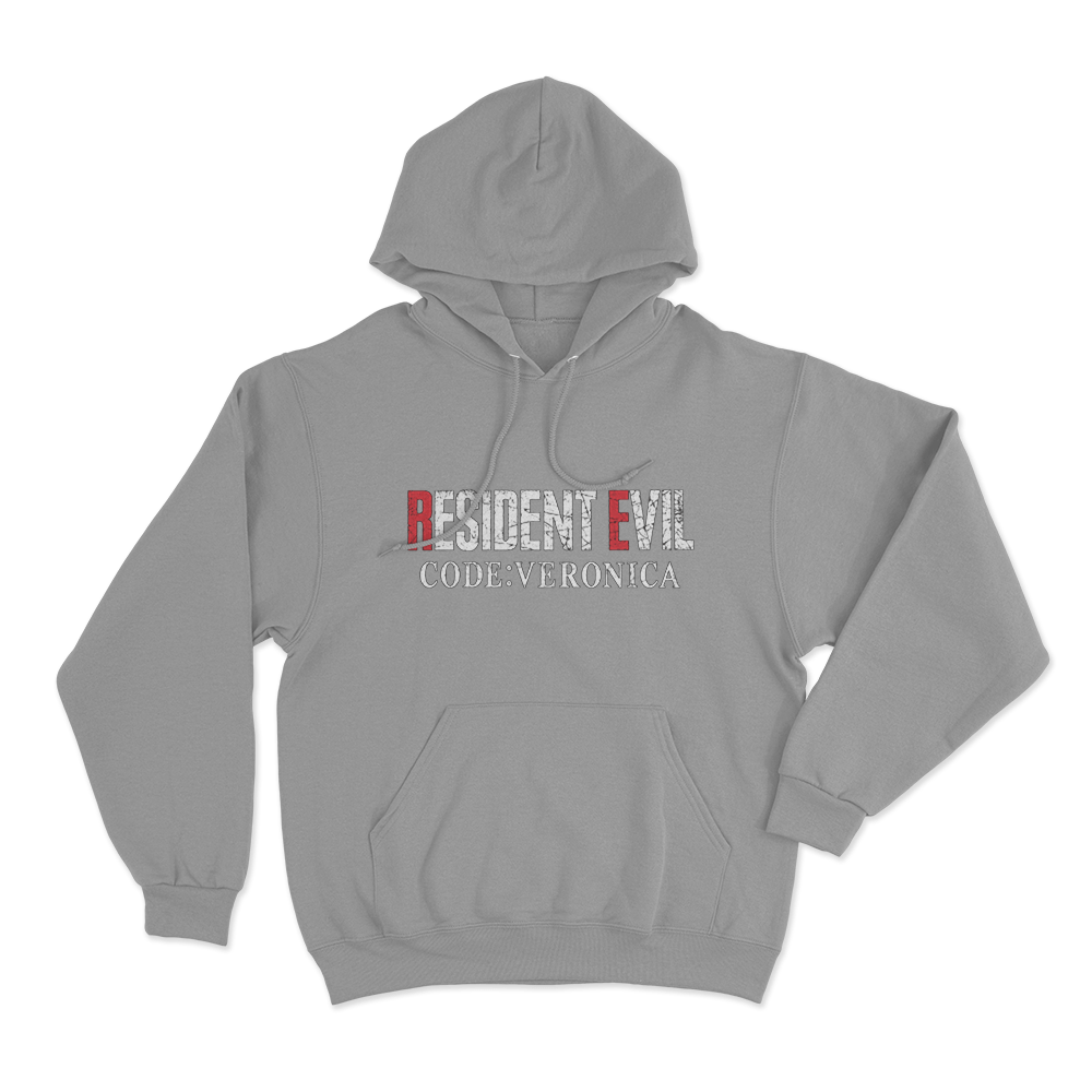 Code Veronica Logo Unisex Hoodie Grey Code Veronica Logo Unisex Hoodie Grey