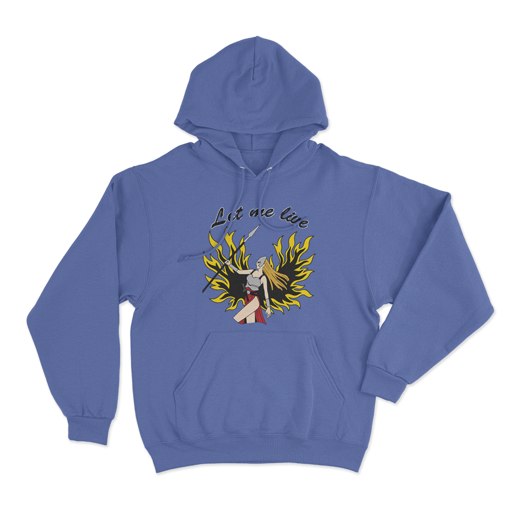 Let Me Live Unisex Hoodie Blue Let Me Live Unisex Hoodie Blue