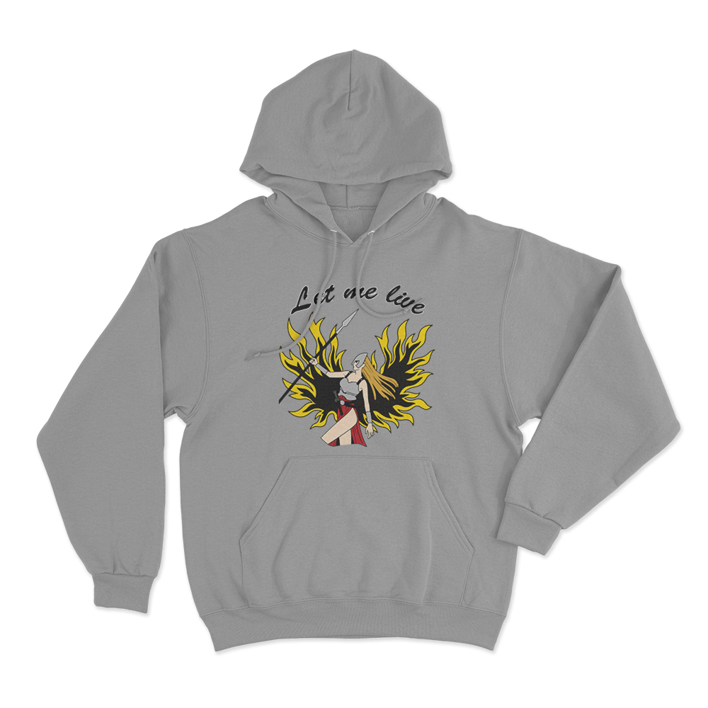 Let Me Live Unisex Hoodie Grey Let Me Live Unisex Hoodie Grey