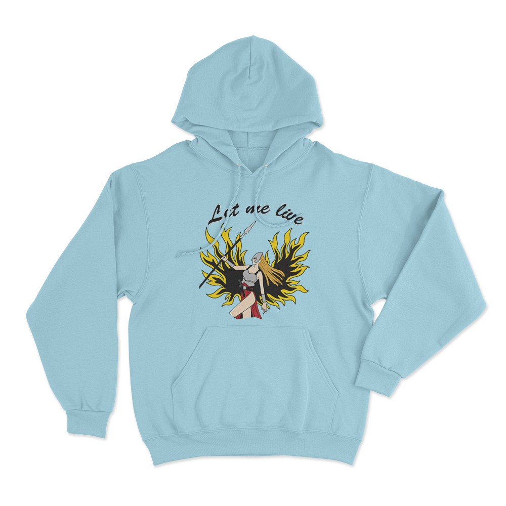 Let Me Live Unisex Hoodie Sky Blue Let Me Live Unisex Hoodie Sky Blue