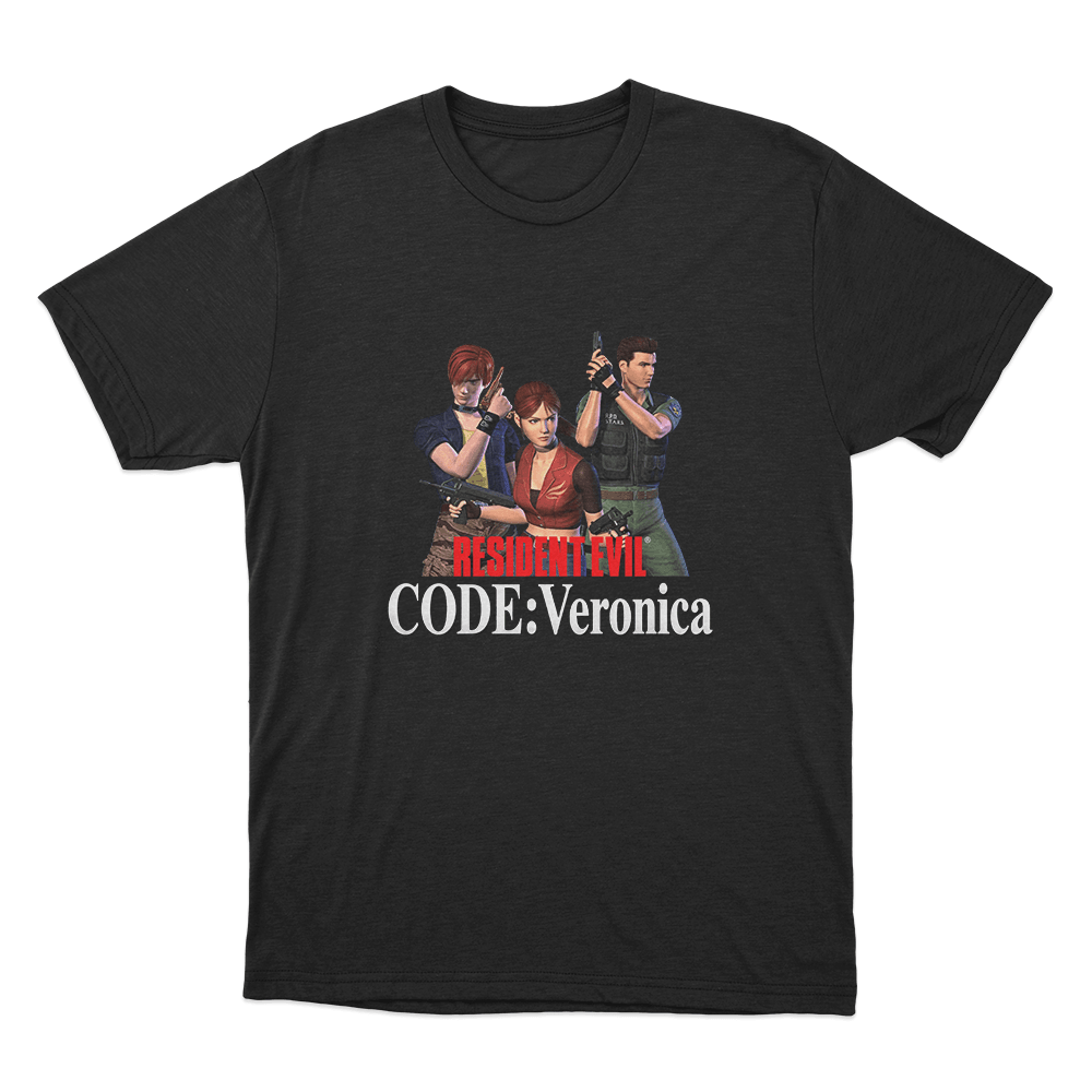 Resident Evil Code Veronica Classic Trio Unisex T Shirt Black Resident Evil Code Veronica Classic Trio Unisex T Shirt Black