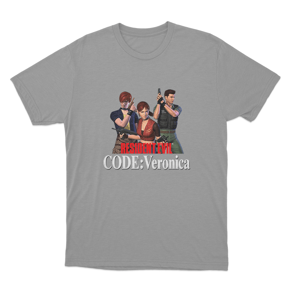 Resident Evil Code Veronica Classic Trio Unisex T Shirt Grey Resident Evil Code Veronica Classic Trio Unisex T Shirt Grey