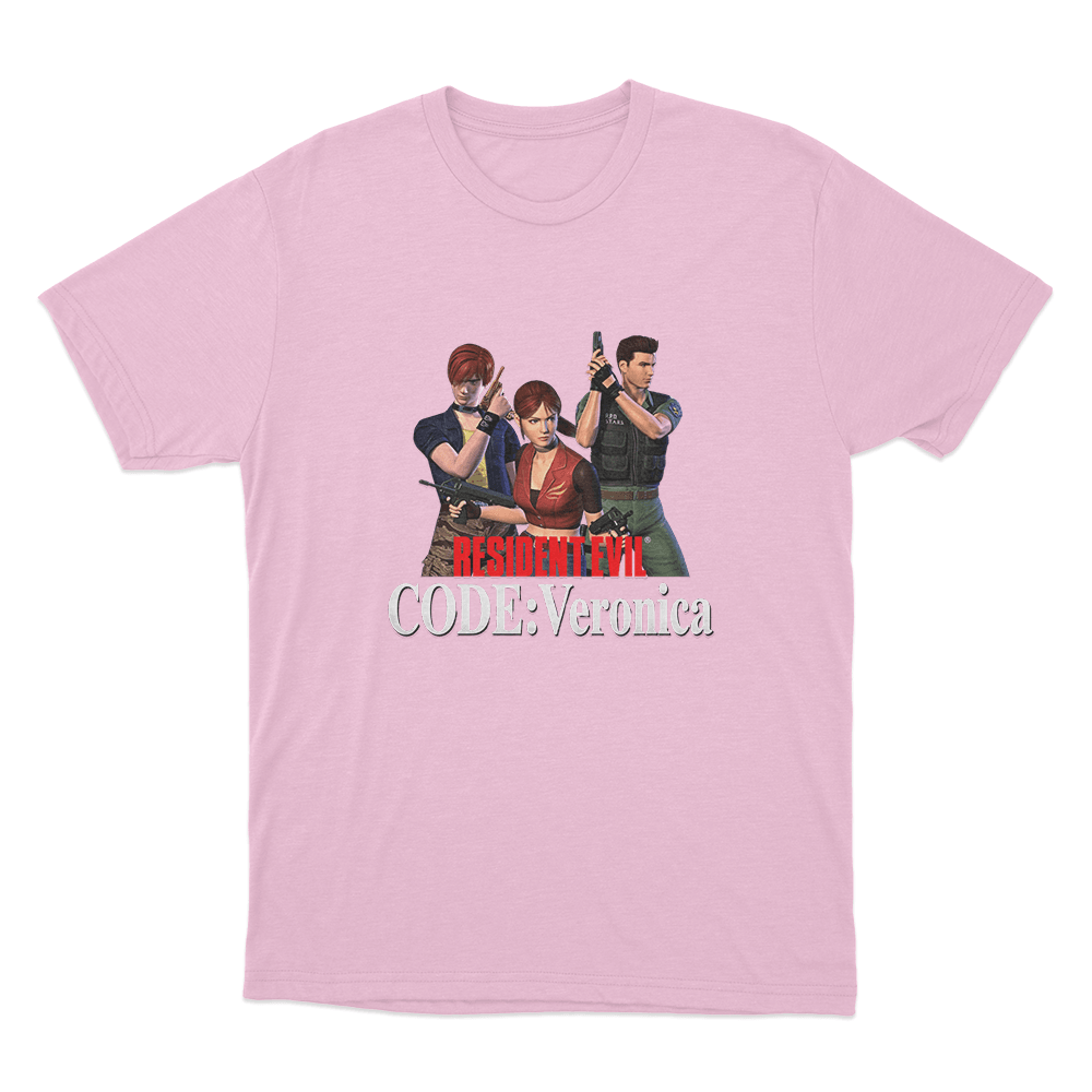 Resident Evil Code Veronica Classic Trio Unisex T Shirt Pink Resident Evil Code Veronica Classic Trio Unisex T Shirt Pink