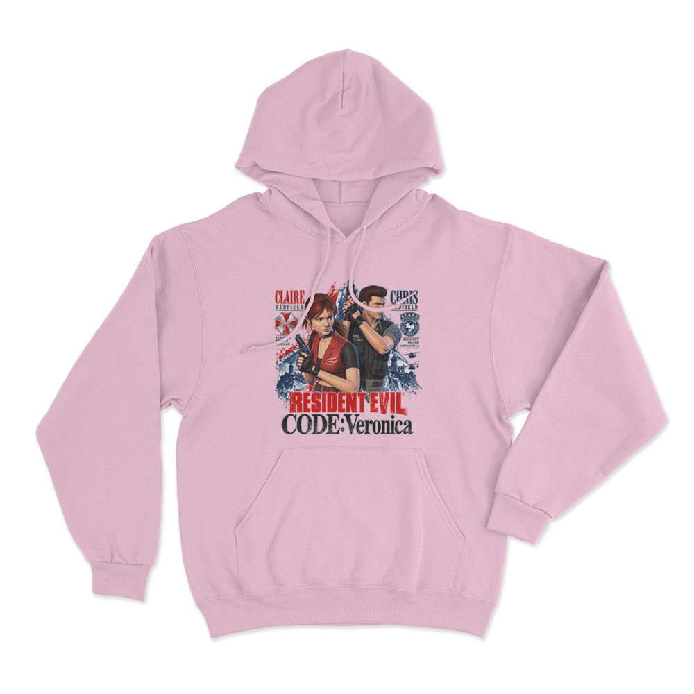 Resident Evil Code Veronica Redfield Survivors Unisex Hoodie Pink Resident Evil Code Veronica Redfield Survivors Unisex Hoodie Pink