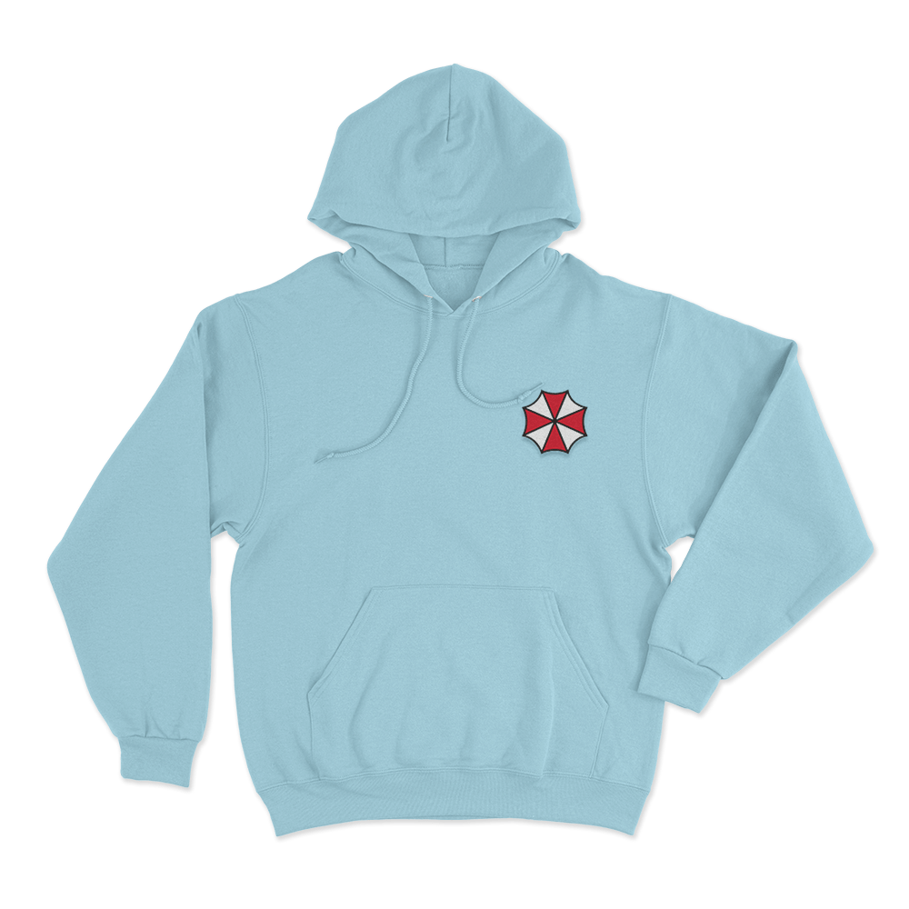Resident Evil Umbrella Unisex Hoodie Sky Blue Resident Evil Umbrella Unisex Hoodie Sky Blue