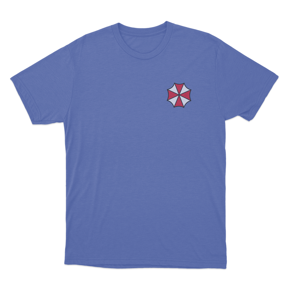 Resident Evil Umbrella Unisex T Shirt Blue Resident Evil Umbrella Unisex T Shirt Blue