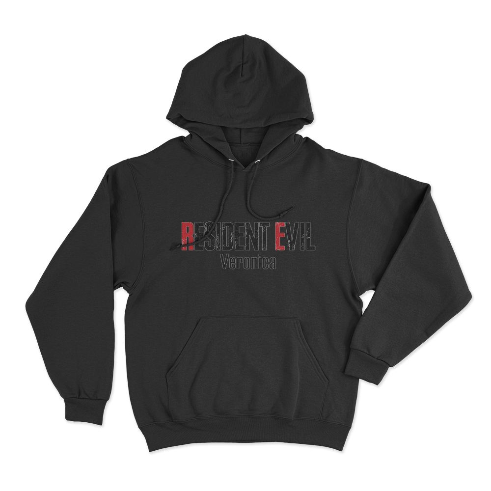 Resident Evil Veronica Logo Unisex Hoodie Black Resident Evil Veronica Logo Unisex Hoodie Black