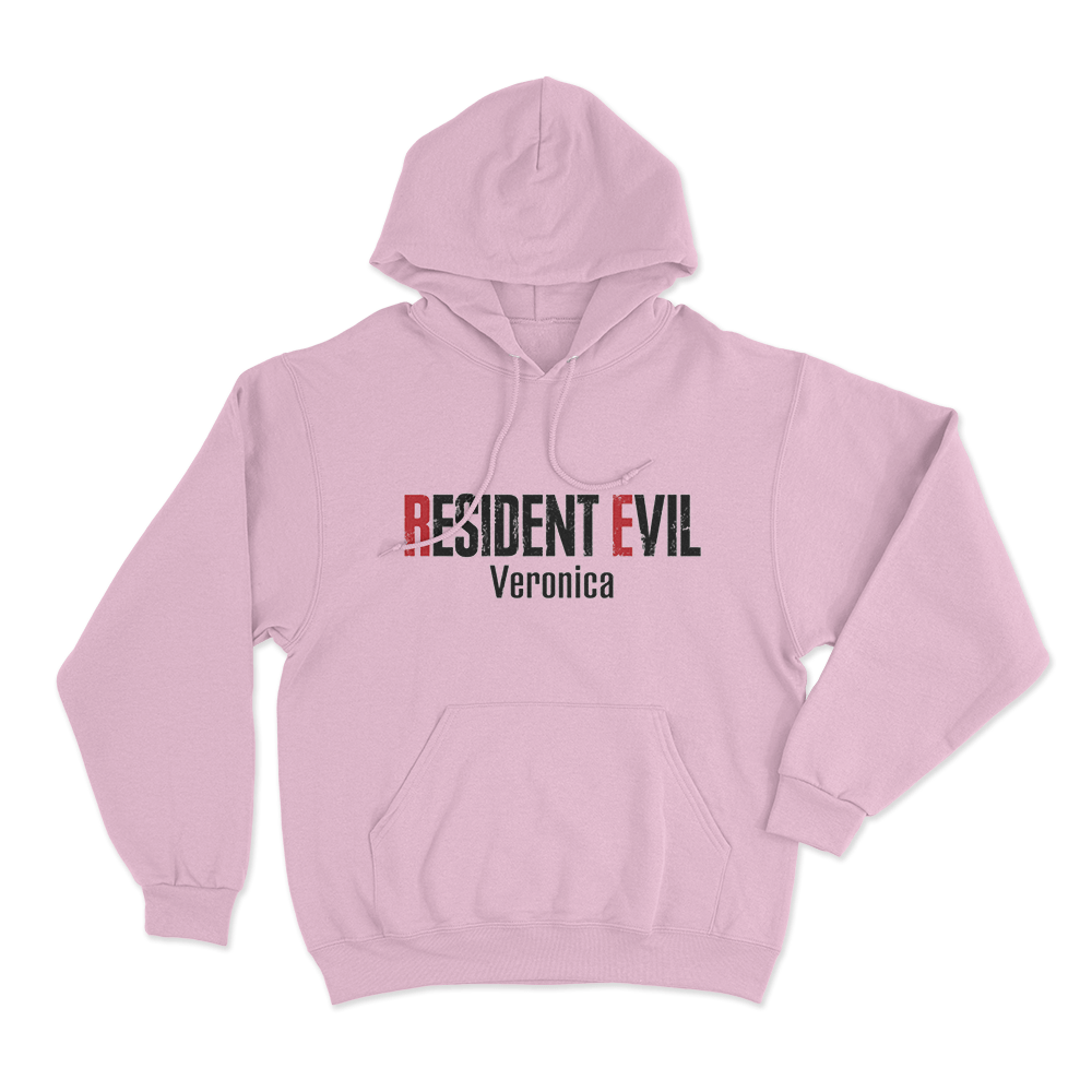 Resident Evil Veronica Logo Unisex Hoodie Pink Resident Evil Veronica Logo Unisex Hoodie Pink