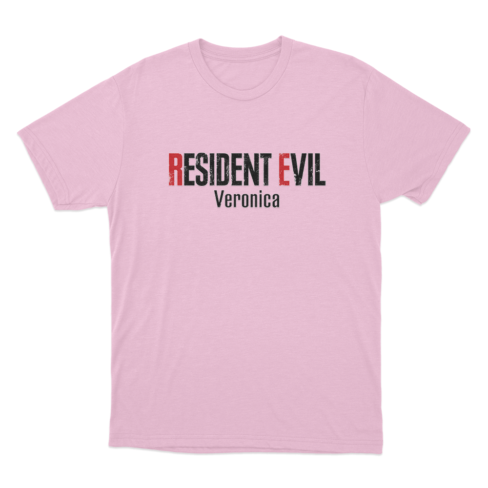 Resident Evil Veronica Logo Unisex T Shirt Pink Resident Evil Veronica Logo Unisex T Shirt Pink