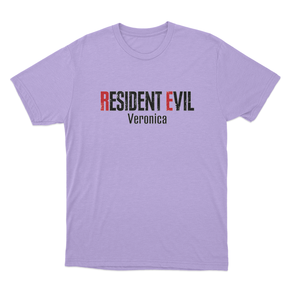 Resident Evil Veronica Logo Unisex T Shirt Purple Resident Evil Veronica Logo Unisex T Shirt Purple