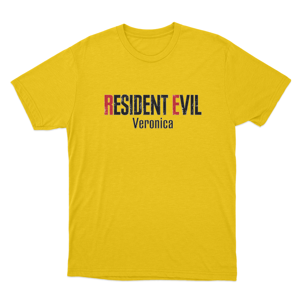 Resident Evil Veronica Logo Unisex T Shirt Yellow Resident Evil Veronica Logo Unisex T Shirt Yellow